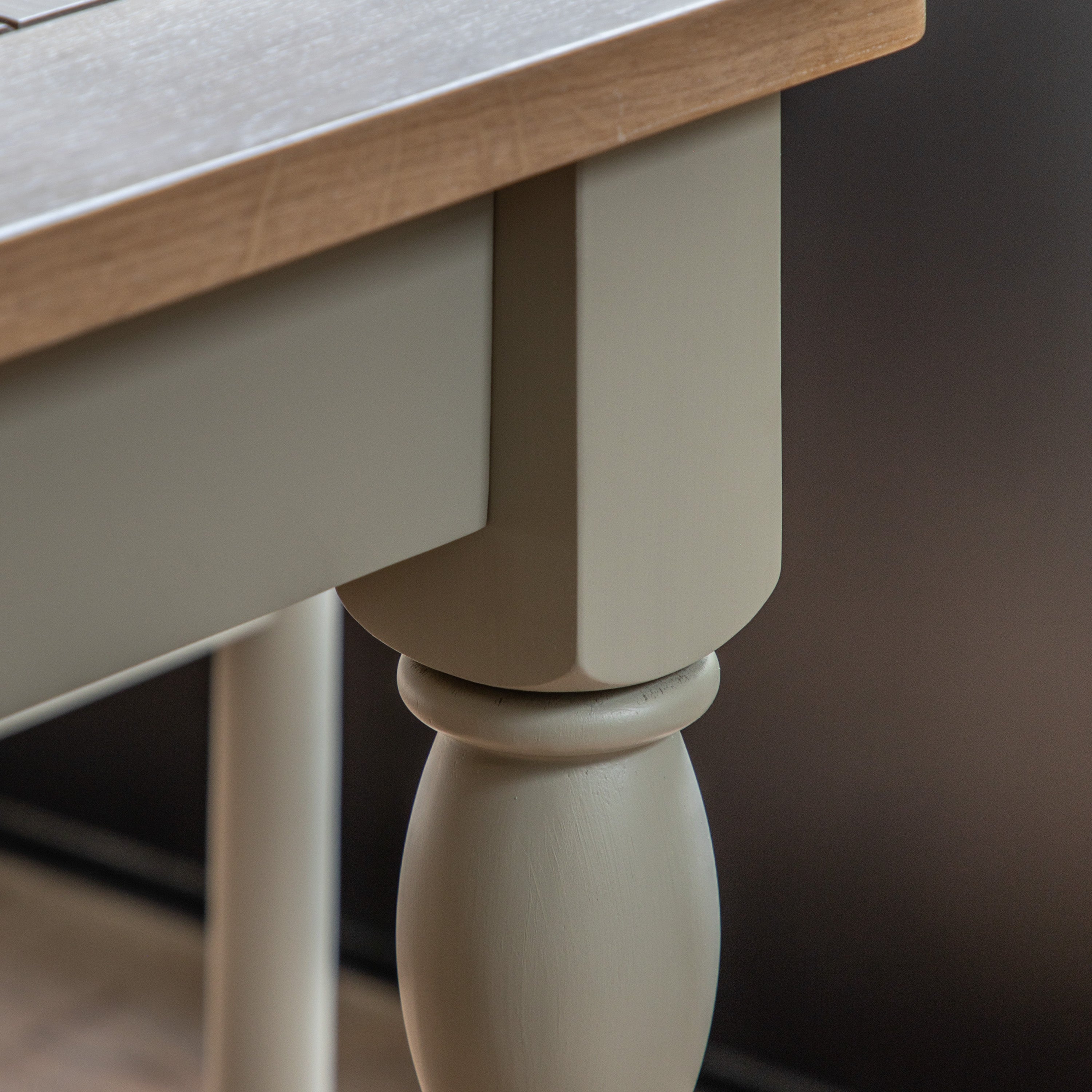 Radley Trestle Natural & Grey Oak Wood Extending Dining Table | 8-10 Seater